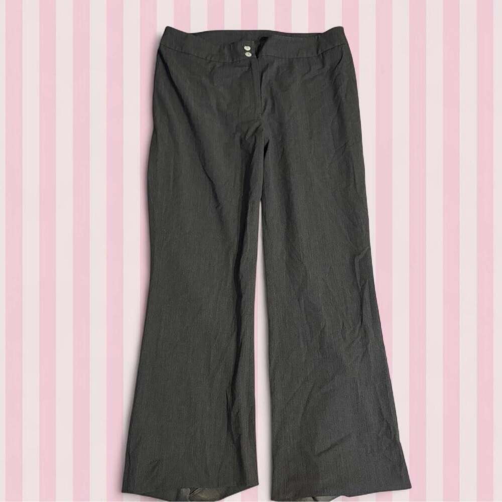 Nine West Wide Leg Dress Pants Gray Size 14